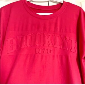 Brooklyn NYC Embossed T-Shirt (Pink)